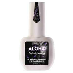 Ημιμόνιμο βερνίκι Aloha 15ml - Starry Cat Eye Double Effect / Χρώμα: Purple (Μπλε-μωβ)
