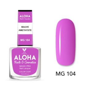 Βερνίκι Νυχιών 10 ημερών με Gel Effect Χωρίς Λάμπα Magic Pro Nail Lacquer 15ml - MG 104 / ALOHA Nails + Cosmetics