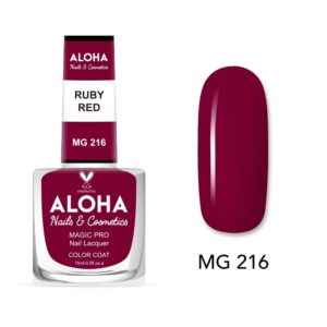 Βερνίκι Νυχιών 10 ημερών με Gel Effect Χωρίς Λάμπα Magic Pro Nail Lacquer 15ml - MG 216 / ALOHA Nails + Cosmetics