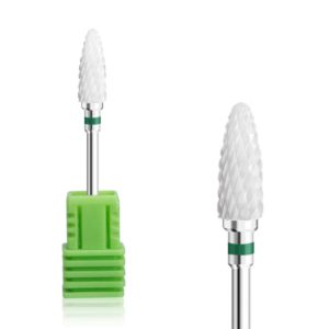 Κεραμικό Φρεζάκι Πράσινο για Αφαίρεση Gel, Acryl Gel + Ακρυλικού σε σχήμα κουκουνάρι
