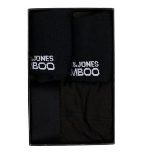 Ανδρικό μποξεράκι bamboo 3 pack gift box JACK & JONES 12198875 ΜΑΥΡΟ NOOS