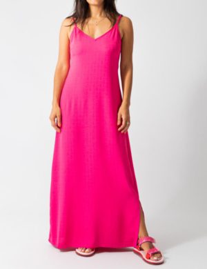Γυναικείο φόρεμα VMUTYRA SINGLET ANKLE DRESS VERO MODA 10289727 Pink Yarrow S23