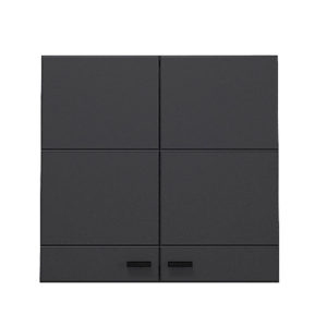 Ντουλάπι Κουζίνας Claudia 60A Γκρι Concrete/Black Matt Foil 60x30x57εκ