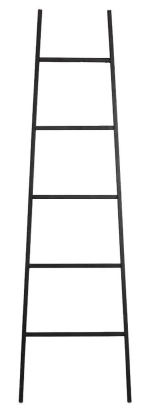 Σκάλα Διακοσμητική Μεταλλική Μαύρη 40x160εκ