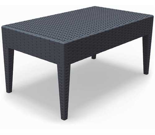 Τραπέζι πολυπροπυλένιο Miami 92x53 Ανθρακί