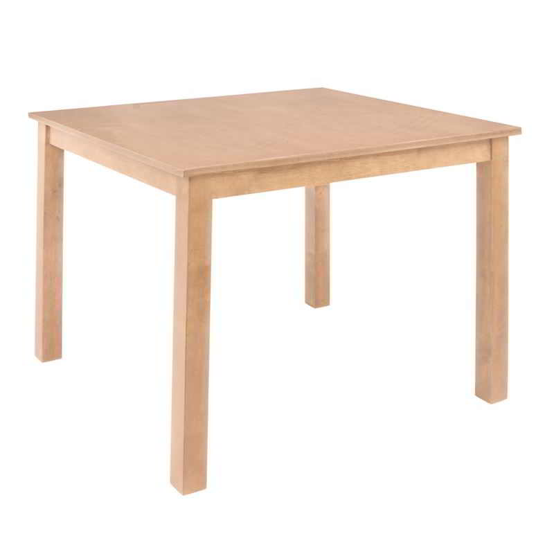 NATURALE Τραπέζι Mdf, Απόχρωση Oak 80x80x74cm