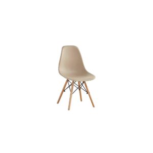 Καρέκλα Wood ART PP Tortora 46x52x82cm (Σετ 4 ΤΕΜ)