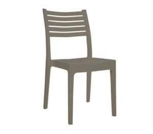 Καρέκλα Olimpia Πλαστική Μπεζ Tortora 46x52x86cm