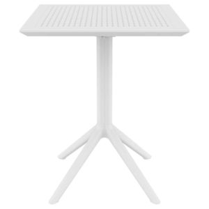 Τραπέζι Πτυσσόμενο Sky 60Χ60X74Εκ. White Πολυπροπυλενίου