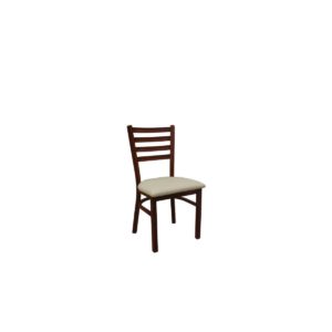 Καρέκλα Καρυδί/PU Μπεζ NATURALE 43x46x85cm (Σετ 4 ΤΕΜ)