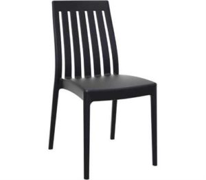 Καρέκλα πολυπροπυλένιου SOHO Black 45X55X89εκ. (Σετ 20 ΤΕΜ)