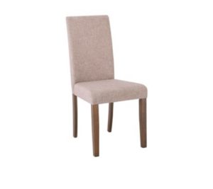 Καρέκλα OPTIMAL Green Walnut/Ύφασμα Μπεζ 44x60x93cm (Σετ 2 ΤΕΜ)