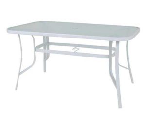 Τραπέζι Rio 150x90cm Μεταλ.Λευκό