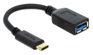 DELOCK 65634 | DELOCK καλώδιο USB-C σε USB 65634, USB3.1, Gen 1, 3A, 5Gbps, 15cm, μαύρο