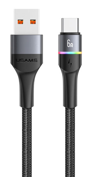 USAMS SJ536USB01 | USAMS καλώδιο USB Type-C σε USB US-SJ536, 6A, 1.2m, μαύρο