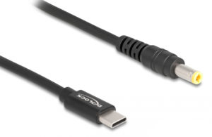 DELOCK 87978 | DELOCK καλώδιο τροφοδοσίας 87978, USB-C σε 5.5x2.5mm, 1.5m, μαύρο