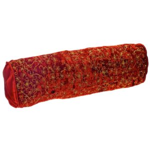 JK Home Décor - Καραμέλα Ύφασμα με γέμισμα κόκκινη 50x15cm 1τμχ