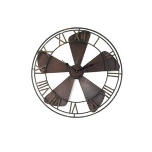 JK Home Décor - Ρολόι Τοιxου Ανεμιστήρας Μεταλλικός 66cm 1τμχ (Αντιγραφή)
