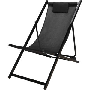 JK Home Décor - Καρέκλα Αναδιπλούμενη Αλουμινίου Μαυρη 101x61x91cm 1τμχ