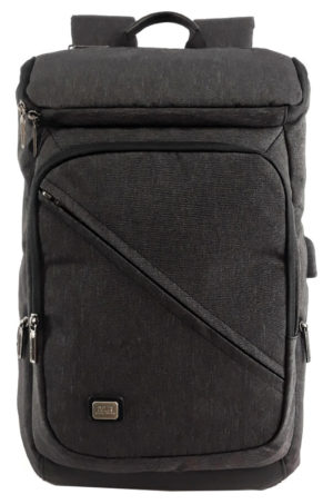 MARK RYDEN MR6545-00 | MARK RYDEN τσάντα πλάτης MR6545, με θήκη laptop 15.6, μαύρη