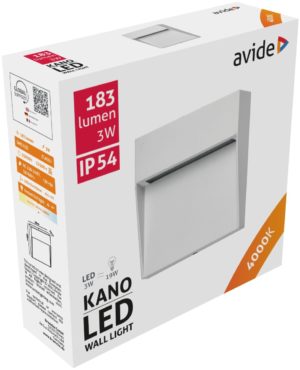 Avide Outdoor Step Lamp Kano LED 3W 4000K IP54 10.5cm