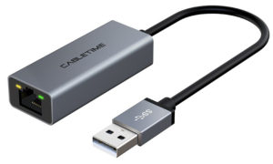 CABLETIME 5210131038390 | CABLETIME αντάπτορας USB 2.0 σε RJ45 AML100, 100Mbps, 0.15m, γκρι