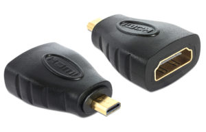 DELOCK 65242 | DELOCK αντάπτορας HDMI σε HDMI micro 65242 με Ethernet, μαύρος