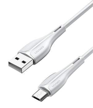USAMS SJ373USB02 | USAMS καλώδιο Micro USB σε USB US-SJ373, 2A, 1m, λευκό