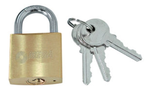MEGA PR-24263 | MEGA λουκέτο ασφαλείας 24263, 3x κλειδιά, μεταλλικό, 63mm