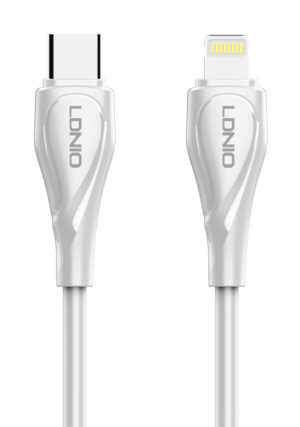 LDNIO 6933138601105 | LDNIO καλώδιο Lightning σε USB-C LC611I, 30W PD, 1m, λευκό