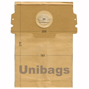 Unibags 180 5τμχ | Σακούλες Σκούπας AEG BLUESKY FAKIR SINGER Χάρτινες