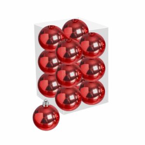 JK Home Décor - Μπάλα Πλαστική Κόκκινη S/18 3cm 1τμχ