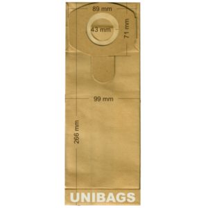 Unibags 1477 5τμχ | Σακούλες Σκούπας Χάρτινες