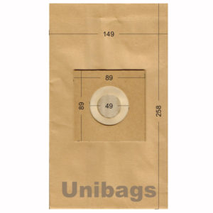 Unibags 2025 5τμχ | Σακούλες Σκούπας MORRIS Χάρτινες