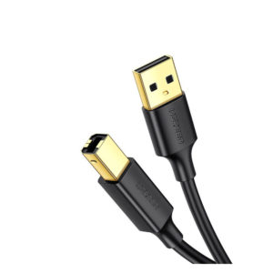 Ugreen US135 USB 2.0 A-B printer cable, gold plated, 3m (black) (10351) (10351) (UGR10351)