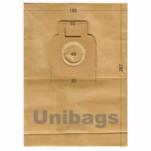 Unibags 1980 5τμχ | Σακούλες Σκούπας ARIETE KENWOOD Χάρτινες