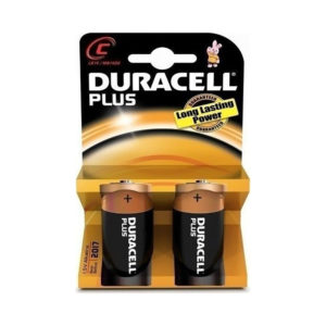 Duracell Plus Alkaline Batteries C 1.5V 2pcs (DPCLR14)(DURDPCLR14)