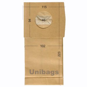 Unibags 1720 5τμχ | Σακούλες Σκούπας DELONGHI FAKIR FIRSTLINE PHILIPS ROWENTA Χάρτινες