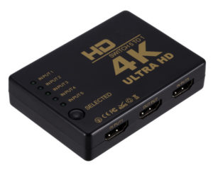 POWERTECH PTH-052 | POWERTECH HDMI Amplifier Switch 5 in 1 PTH-052, 4K, 3D, Remote Control
