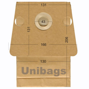 Unibags 625 5τμχ | Σακούλες Σκούπας ROWENTA Χάρτινες