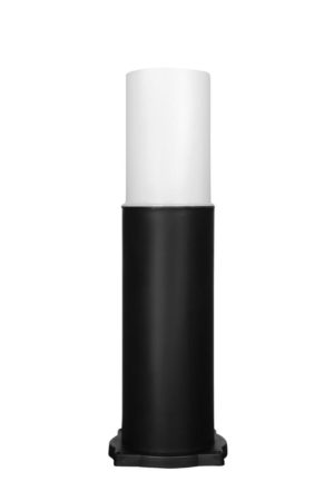 Heronia 32-0093 | Εδάφους μοντέρνο κυλινδρικό πλαστικό D-271 BLACK H35cm