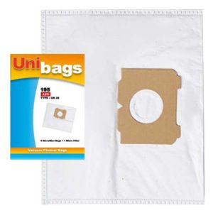 Unibags 195P 5τμχ | Σακούλες Σκούπας AEG ELECTROLUX JUROPRO PROGRESS SINGER TORNADO VOLTA ZANUSSI Microfiber