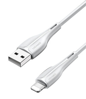 USAMS SJ371USB02 | USAMS καλώδιο Lightning σε USB US-SJ371, 2A, 1m, λευκό