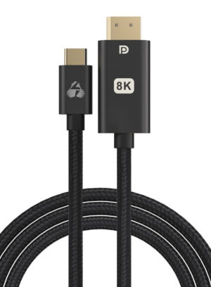 POWERTECH PTR-0138 | POWERTECH καλώδιο USB-C σε DisplayPort PTR-0138, 8K/120Hz, 1m, μαύρο