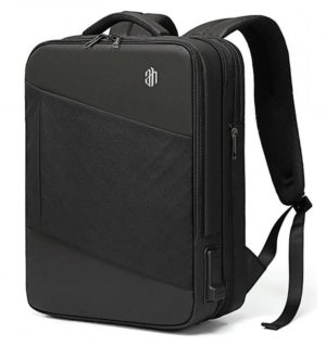ARCTIC HUNTER B00345-BK | ARCTIC HUNTER τσάντα πλάτης B00345-BK με θήκη laptop 15.6, USB, μαύρη