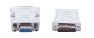 POWERTECH CAB-G019 | POWERTECH αντάπτορας VGA σε DVI-I 24+5 CAB-G019, λευκός