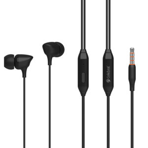 CELEBRAT G7-BK | CELEBRAT earphones με μικρόφωνο G7, 3.5mm, 1.2m, μαύρα