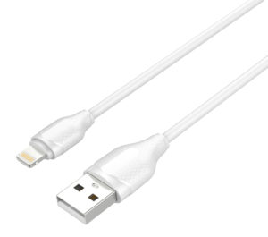 LDNIO 5210131073452 | LDNIO καλώδιο Lightning σε USB LS372, 2.1A, 2m, λευκό