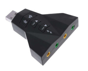 POWERTECH CAB-U037 | POWERTECH USB κάρτα ήχου 7.1CH, με έξοδο μικρόφωνου και ακουστικού