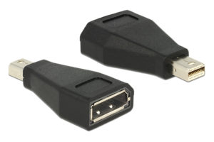 DELOCK 65238 | DELOCK αντάπτορας mini DisplayPort σε DisplayPort 65238, 4K, μαύρος